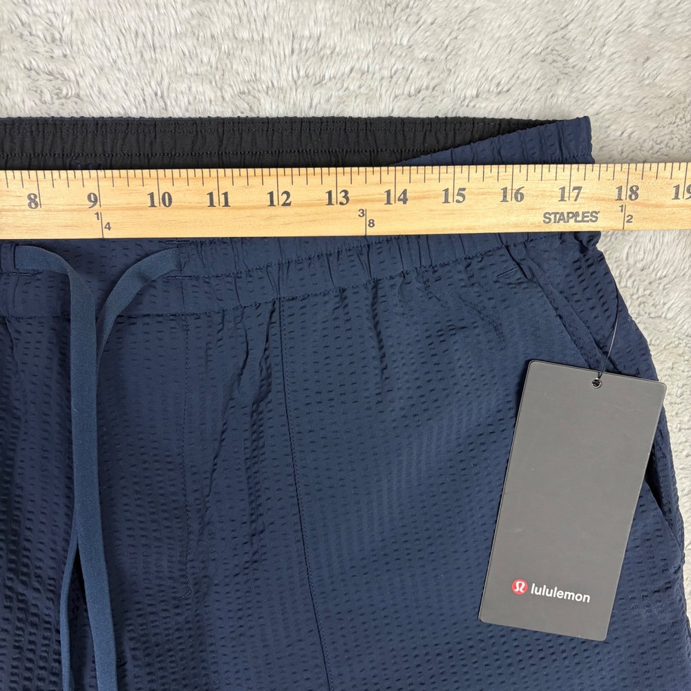 NWT Lululemon Bowline Pant Men XXL Textured Blue Pull On ABC StrechTravel Light - Picture 2 of 9